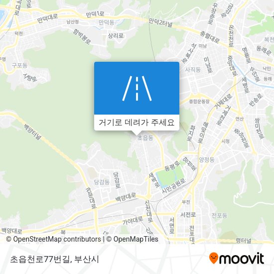 초읍천로77번길 지도