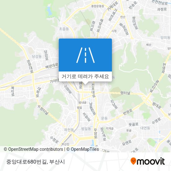 중앙대로680번길 지도