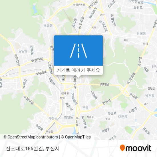 전포대로186번길 지도