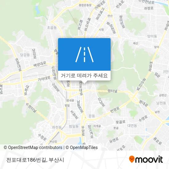 전포대로186번길 지도