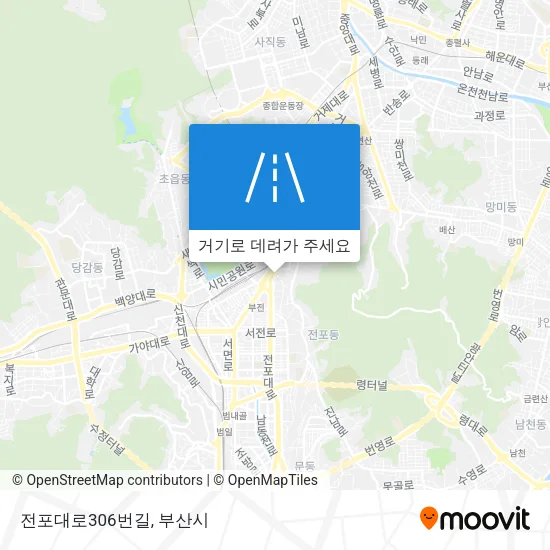 전포대로306번길 지도