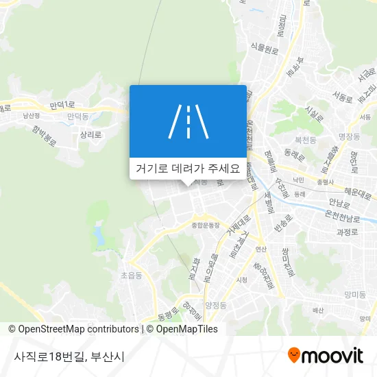사직로18번길 지도