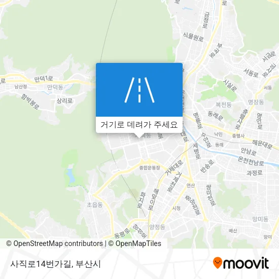 사직로14번가길 지도