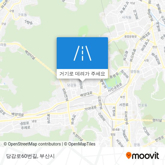 당감로60번길 지도