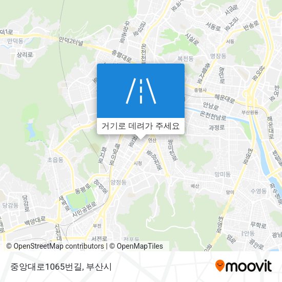 중앙대로1065번길 지도