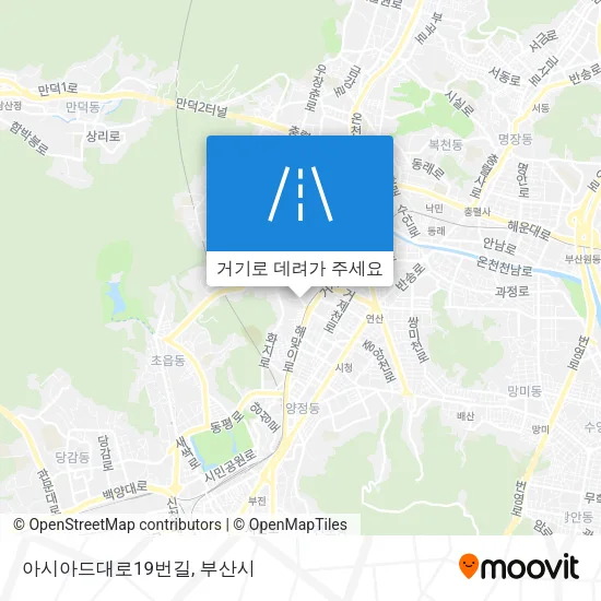 아시아드대로19번길 지도