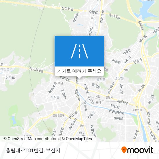 충렬대로181번길 지도