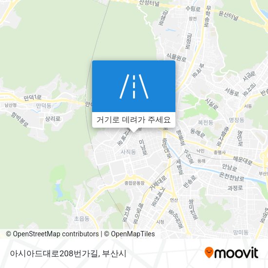 아시아드대로208번가길 지도