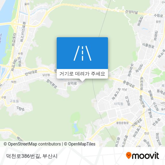 덕천로386번길 지도