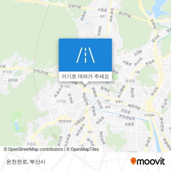 온천천로 지도