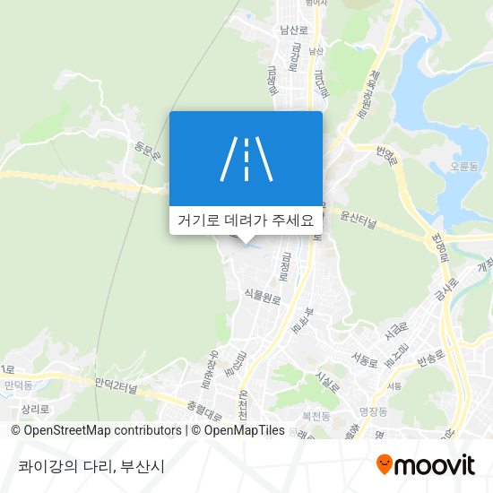 콰이강의 다리 지도
