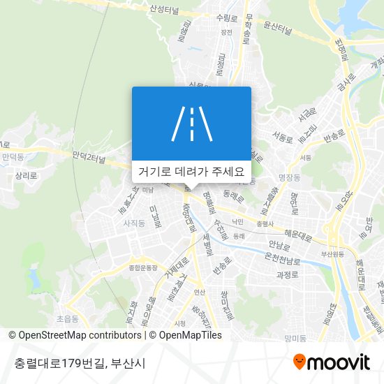 충렬대로179번길 지도