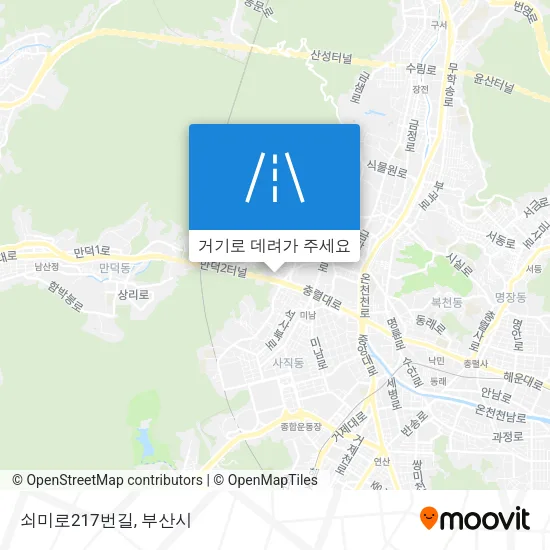 쇠미로217번길 지도