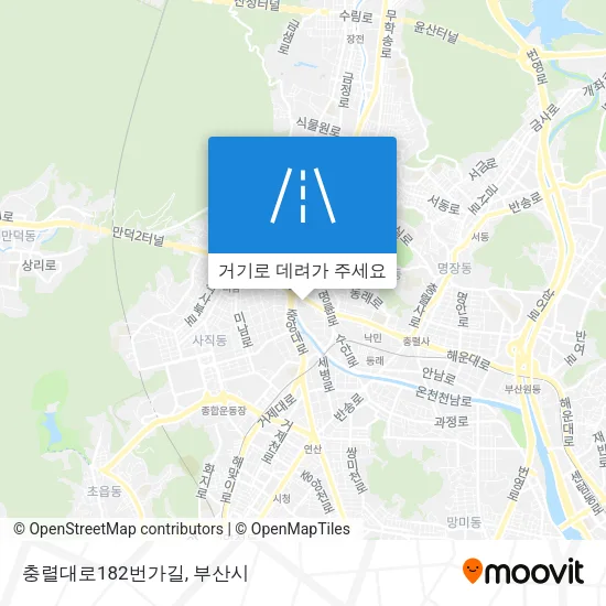 충렬대로182번가길 지도
