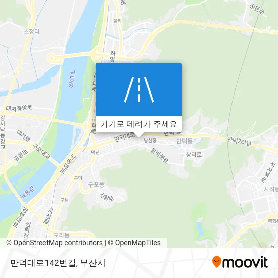 만덕대로142번길 지도