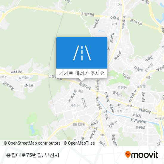 충렬대로75번길 지도