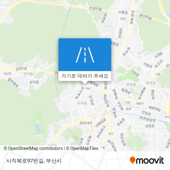 사직북로97번길 지도