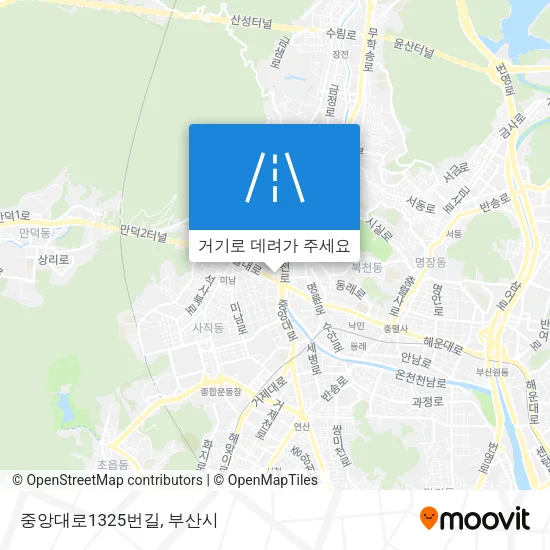 중앙대로1325번길 지도