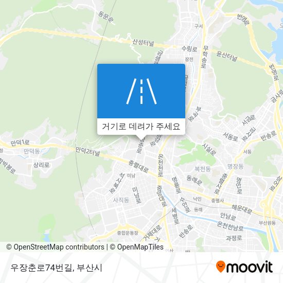 우장춘로74번길 지도