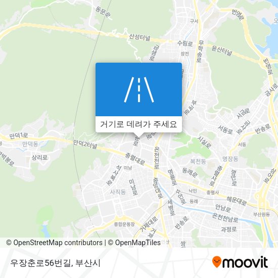 우장춘로56번길 지도