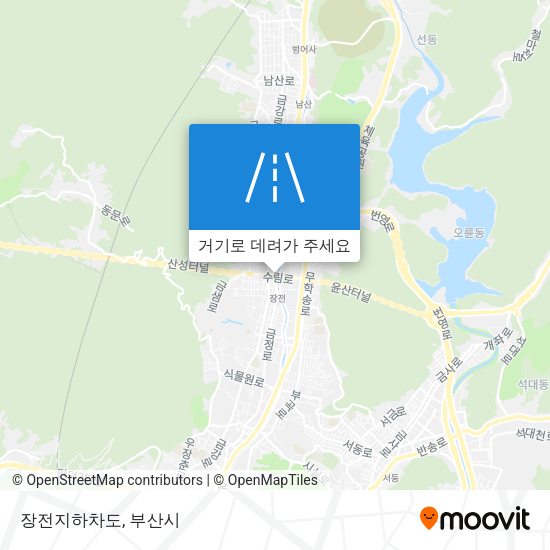 장전지하차도 지도