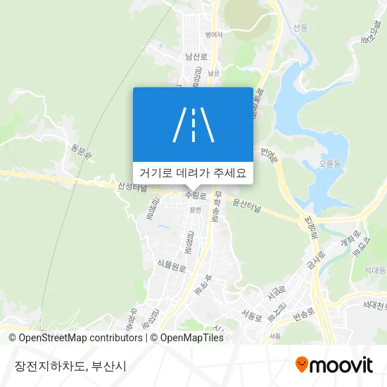 장전지하차도 지도