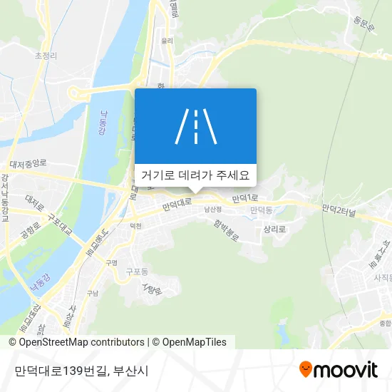 만덕대로139번길 지도