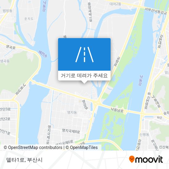 델타1로 지도