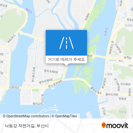 낙동강 자전거길 지도
