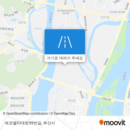 에코델타대로59번길 지도