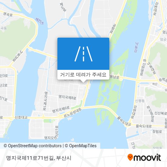 명지국제11로71번길 지도