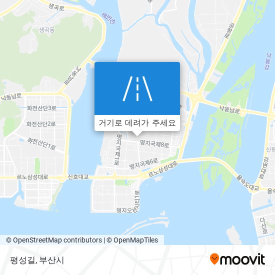 평성길 지도