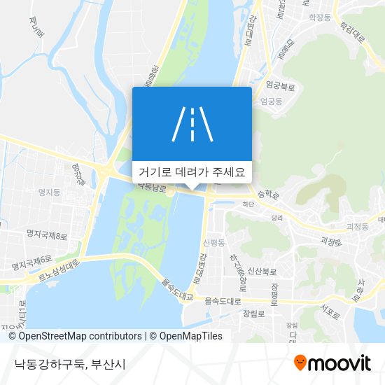 낙동강하구둑 지도