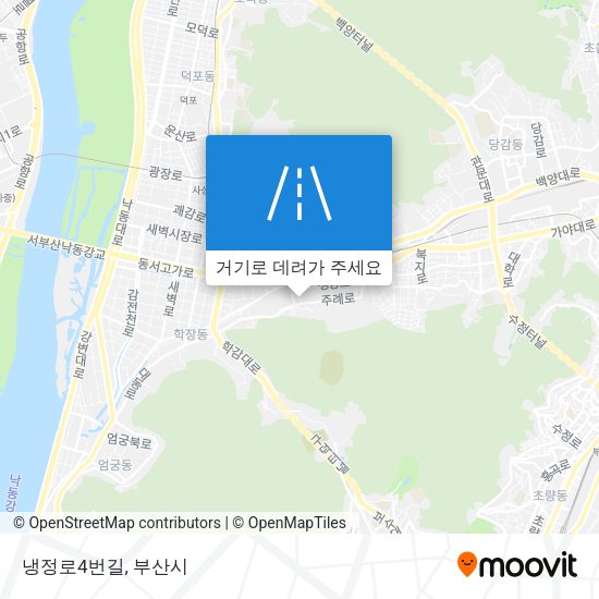 냉정로4번길 지도