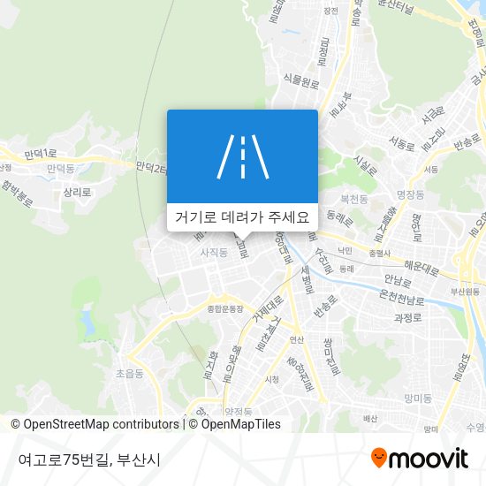 여고로75번길 지도