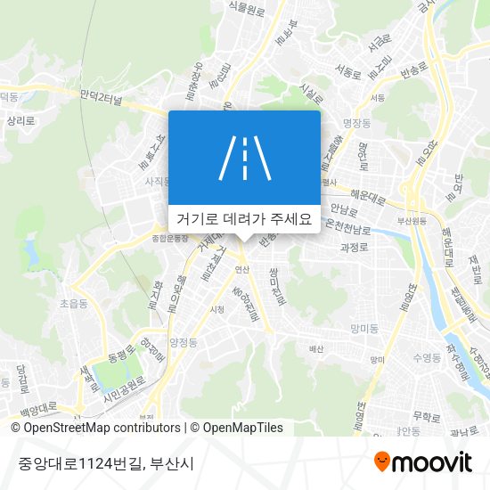 중앙대로1124번길 지도