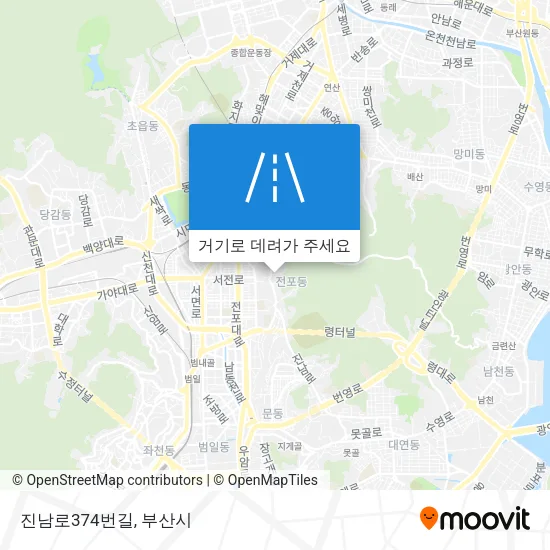 진남로374번길 지도