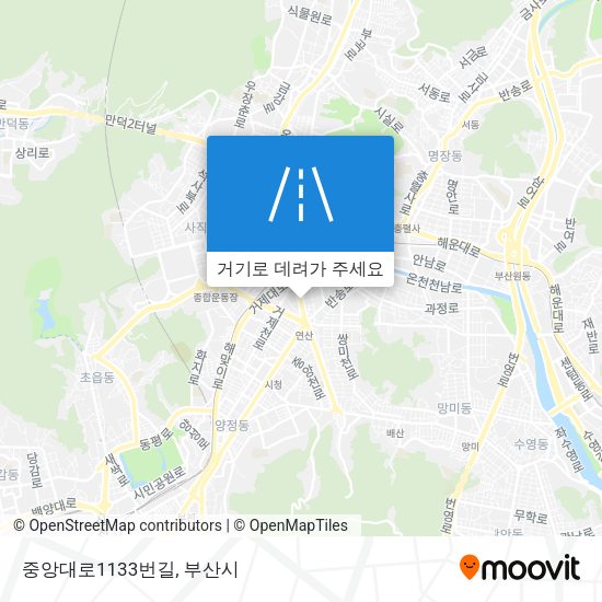 중앙대로1133번길 지도