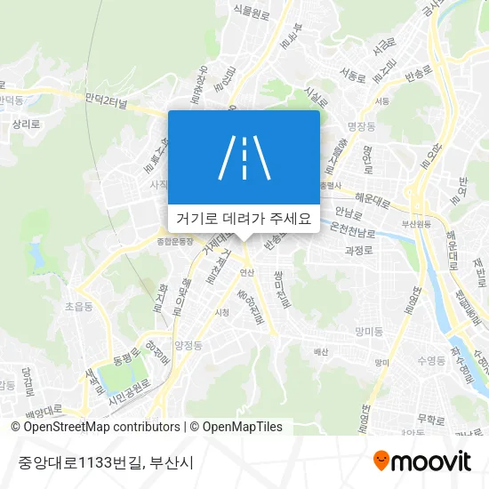 중앙대로1133번길 지도