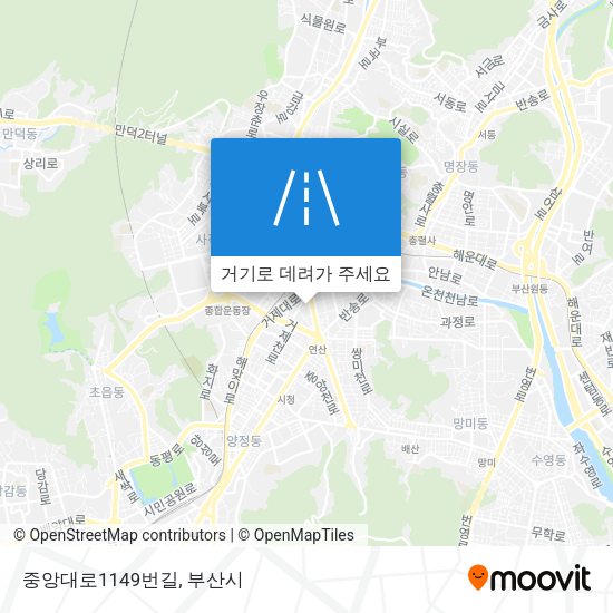 중앙대로1149번길 지도