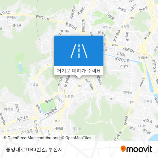 중앙대로1043번길 지도