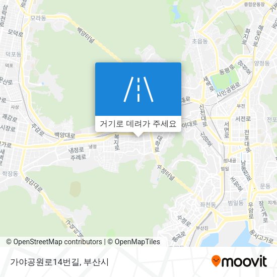 가야공원로14번길 지도