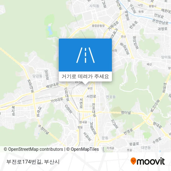 부전로174번길 지도