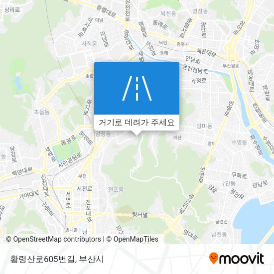 황령산로605번길 지도