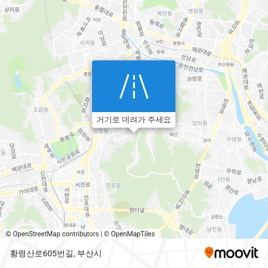 황령산로605번길 지도