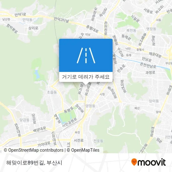 해맞이로89번길 지도