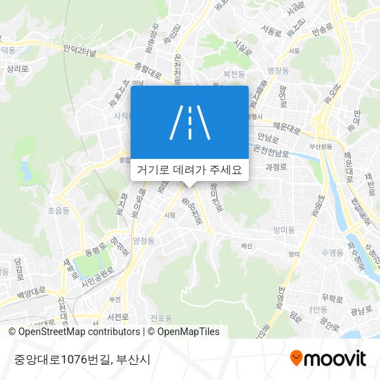 중앙대로1076번길 지도