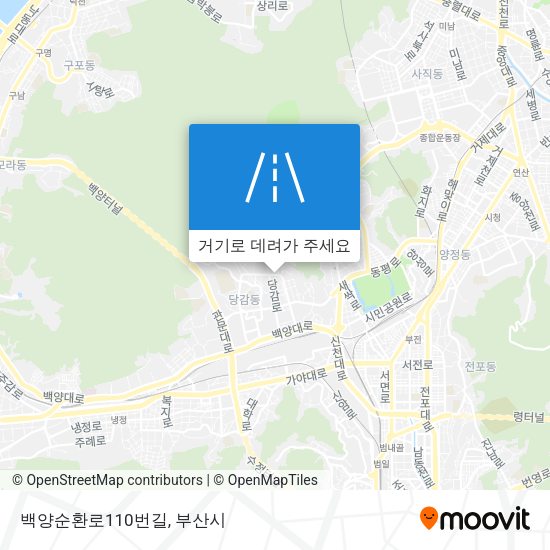 백양순환로110번길 지도