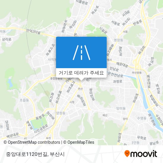 중앙대로1120번길 지도