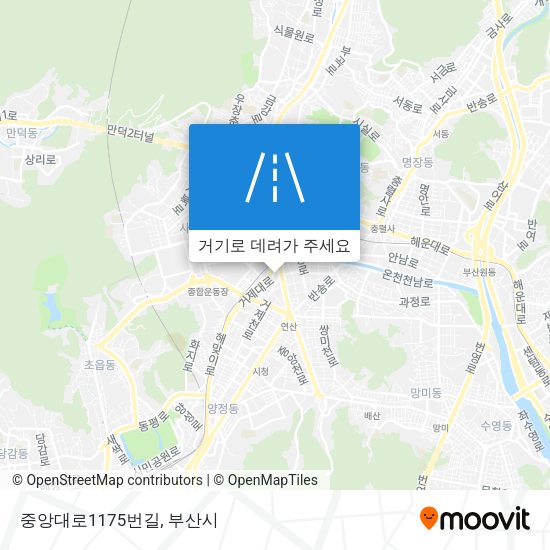 중앙대로1175번길 지도
